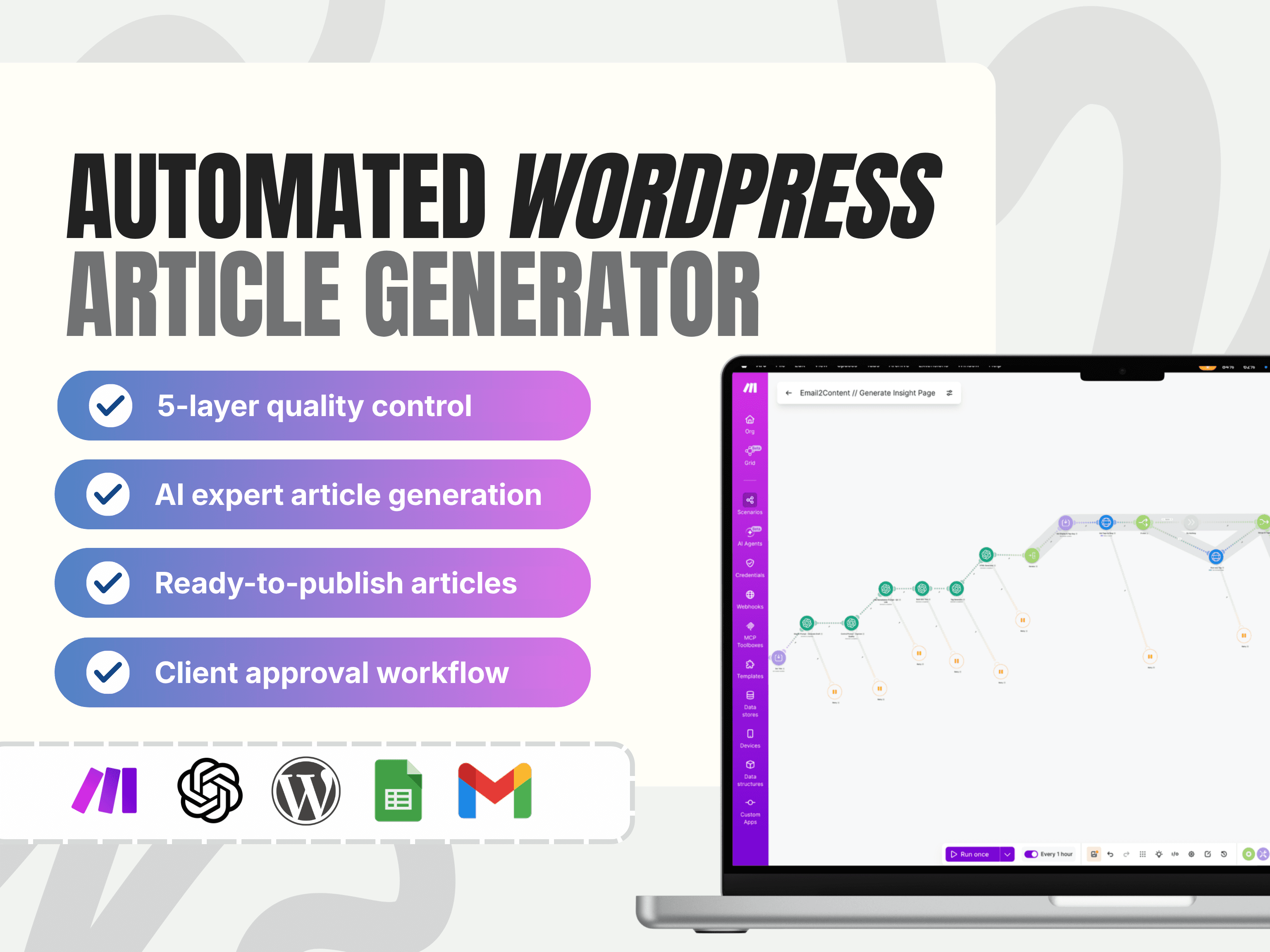 Automated WordPress Article Generator